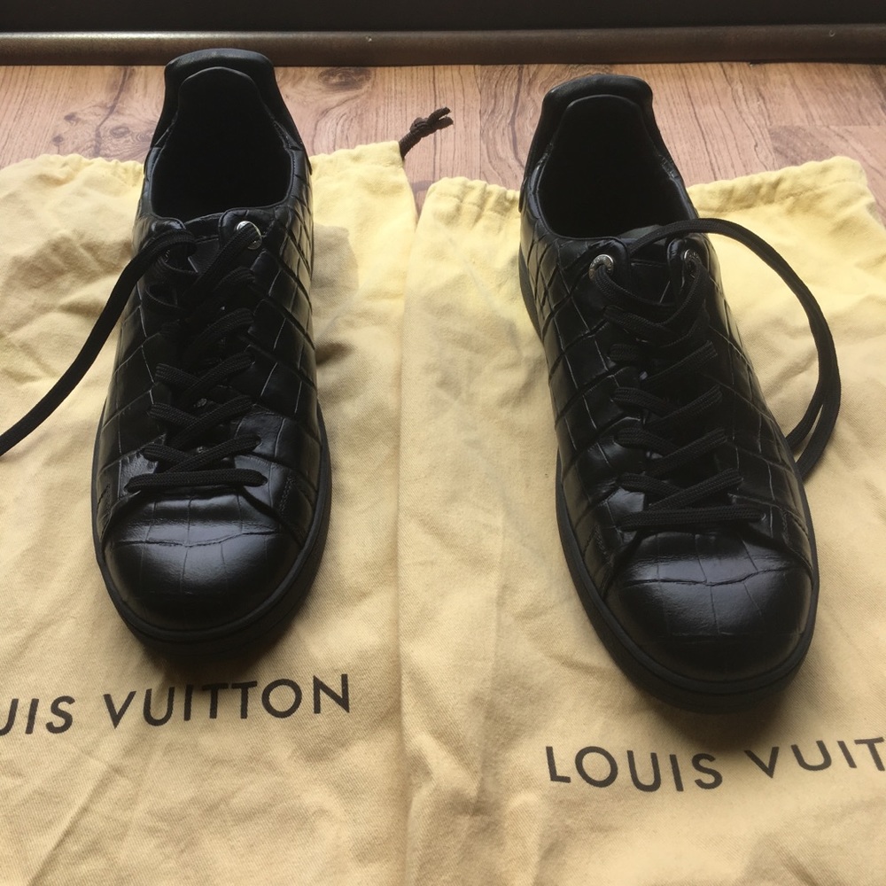 louis vuitton Men leather shoes